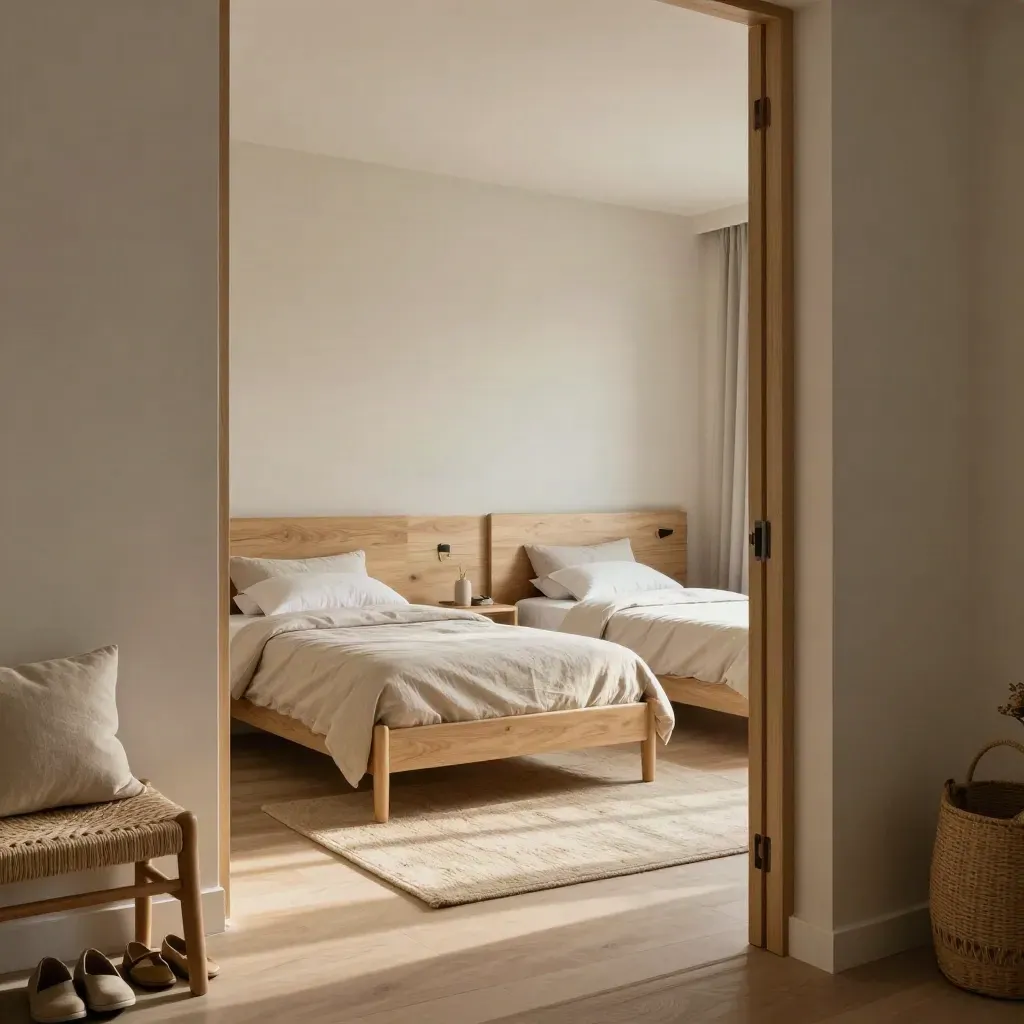 Entrée et chambre d’enfants lumineuses d’un appartement familial à Netanya, prêt pour la rentrée
